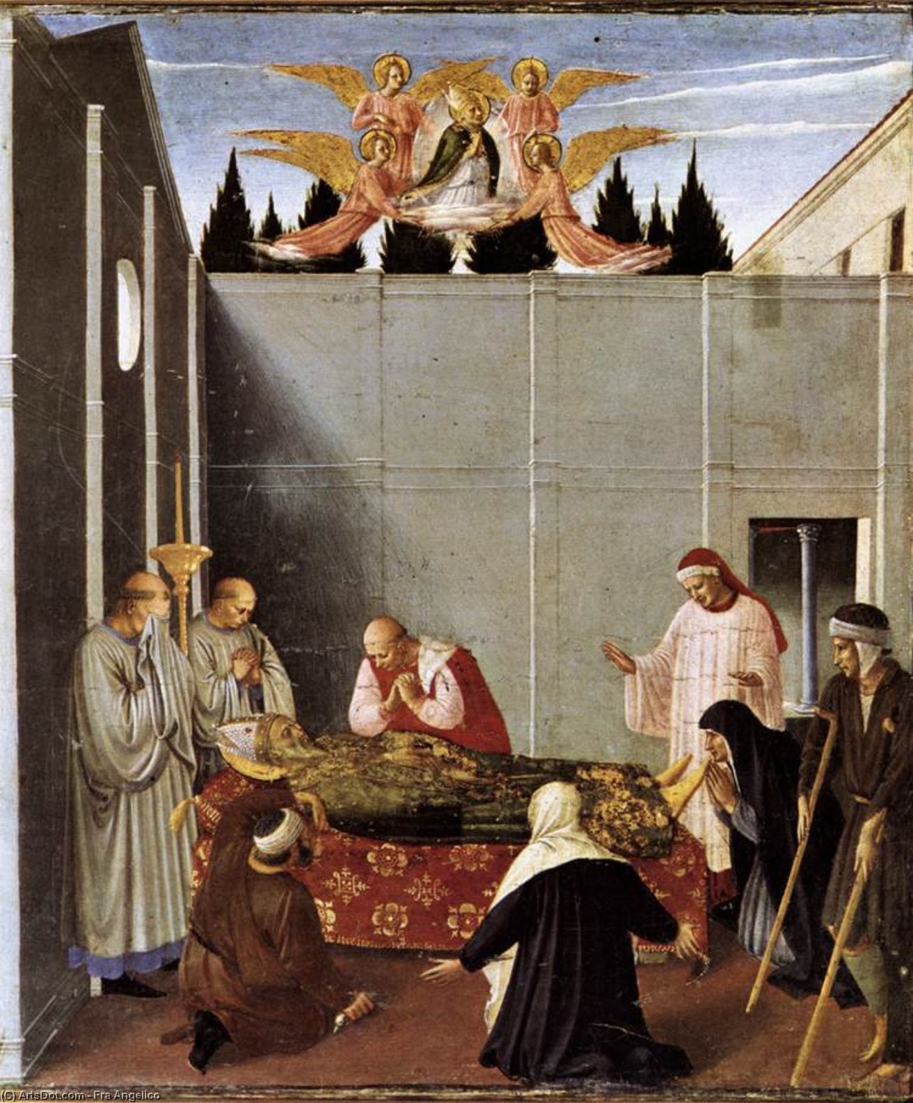Wikioo.org - สารานุกรมวิจิตรศิลป์ - จิตรกรรม Fra Angelico - Giving Dowry to Three Poor Girls