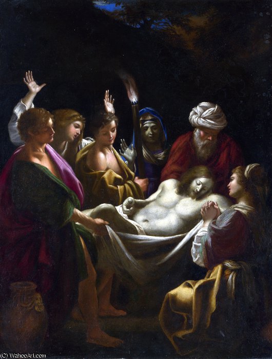 WikiOO.org - Enciclopédia das Belas Artes - Pintura, Arte por Sisto Badalocchio - Christ carried to the Tomb