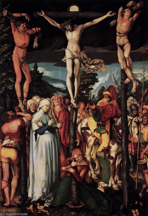 Wikioo.org - Encyklopedia Sztuk Pięknych - Malarstwo, Grafika Hans Baldung - Crucifixion