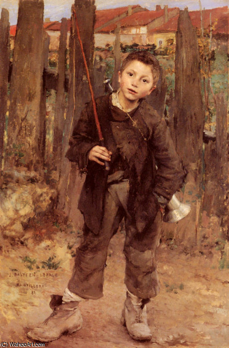 Wikioo.org - The Encyclopedia of Fine Arts - Painting, Artwork by Jules Bastien Lepage - Pas Meche (Nothing Diong)