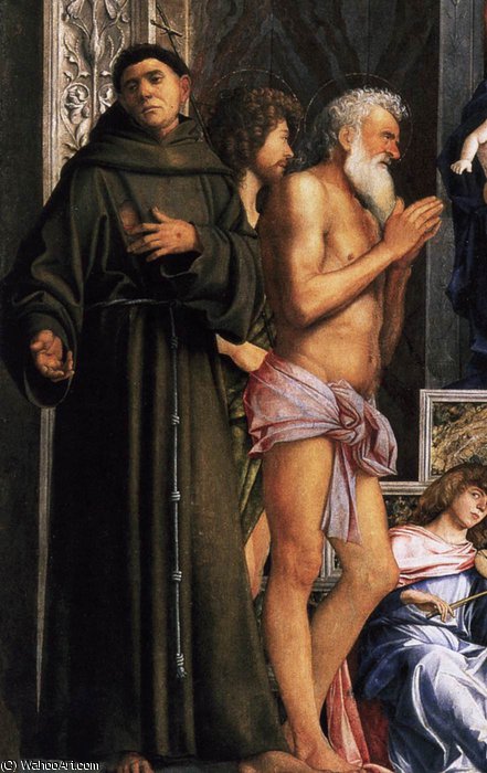 Wikioo.org – L'Enciclopedia delle Belle Arti - Pittura, Opere di Giovanni Bellini - 1.san Giobbe pala d altare - Pala di San Giobbe (dettaglio) 4