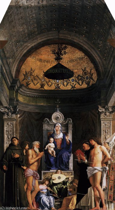 Wikioo.org - The Encyclopedia of Fine Arts - Painting, Artwork by Giovanni Bellini - 1.san giobbe altarpiece - san giobbe altarpiece