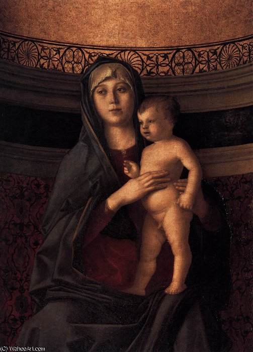 Wikioo.org – L'Enciclopedia delle Belle Arti - Pittura, Opere di Giovanni Bellini - 2.frari trittico - trittico Frari (dettaglio) 3