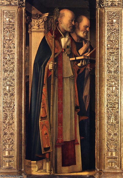 WikiOO.org - Enciklopedija likovnih umjetnosti - Slikarstvo, umjetnička djela Giovanni Bellini - 2.frari triptych - frari triptych (detail)4