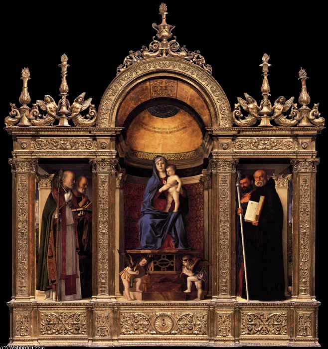 Wikioo.org - สารานุกรมวิจิตรศิลป์ - จิตรกรรม Giovanni Bellini - 2.frari triptych - frari triptych