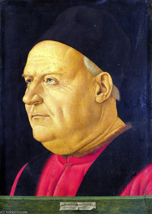 Wikioo.org - The Encyclopedia of Fine Arts - Painting, Artwork by Francesco Bonsignori - Portrait of an Elderly Man