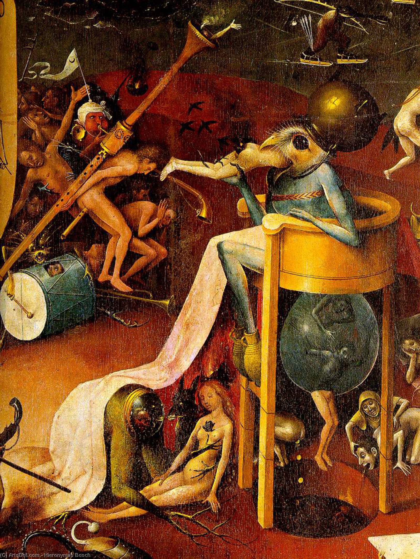WikiOO.org - Encyclopedia of Fine Arts - Maľba, Artwork Hieronymus Bosch - Garden of Ehly Delights