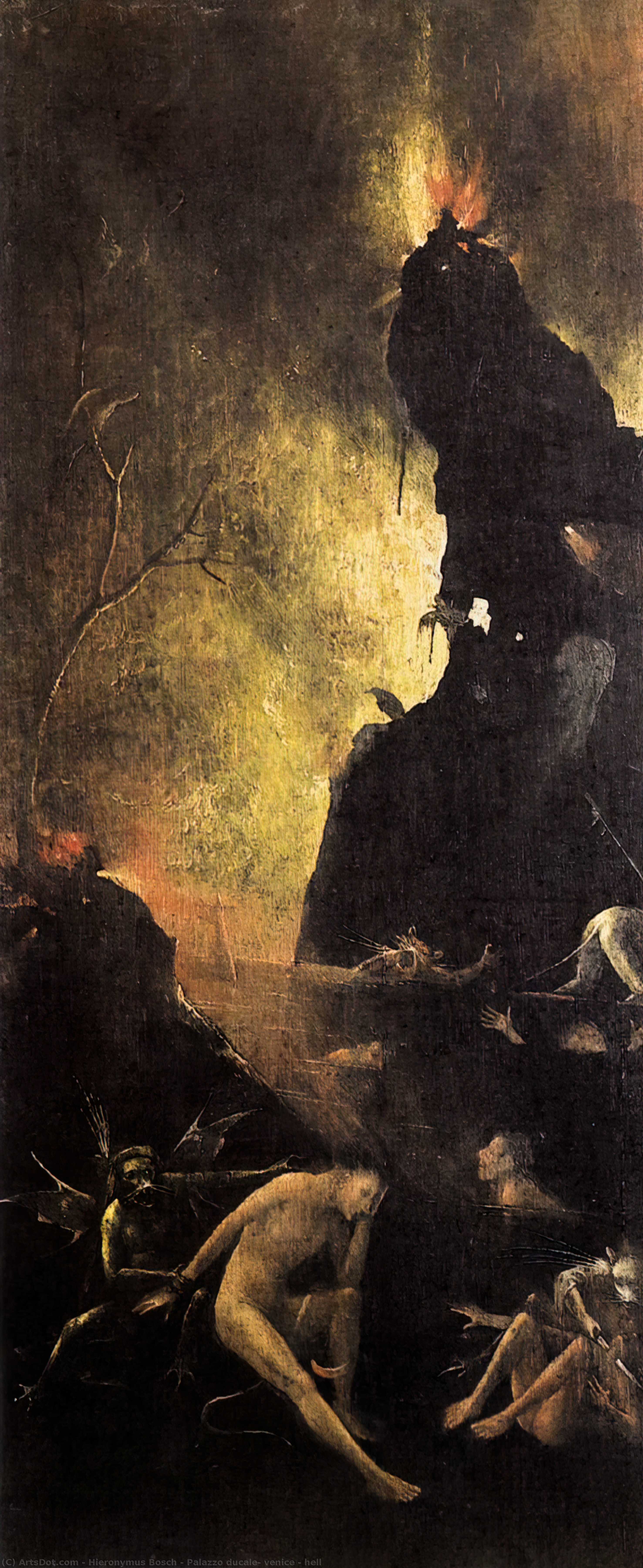 WikiOO.org - Encyclopedia of Fine Arts - Maleri, Artwork Hieronymus Bosch - Palazzo ducale, venice - hell