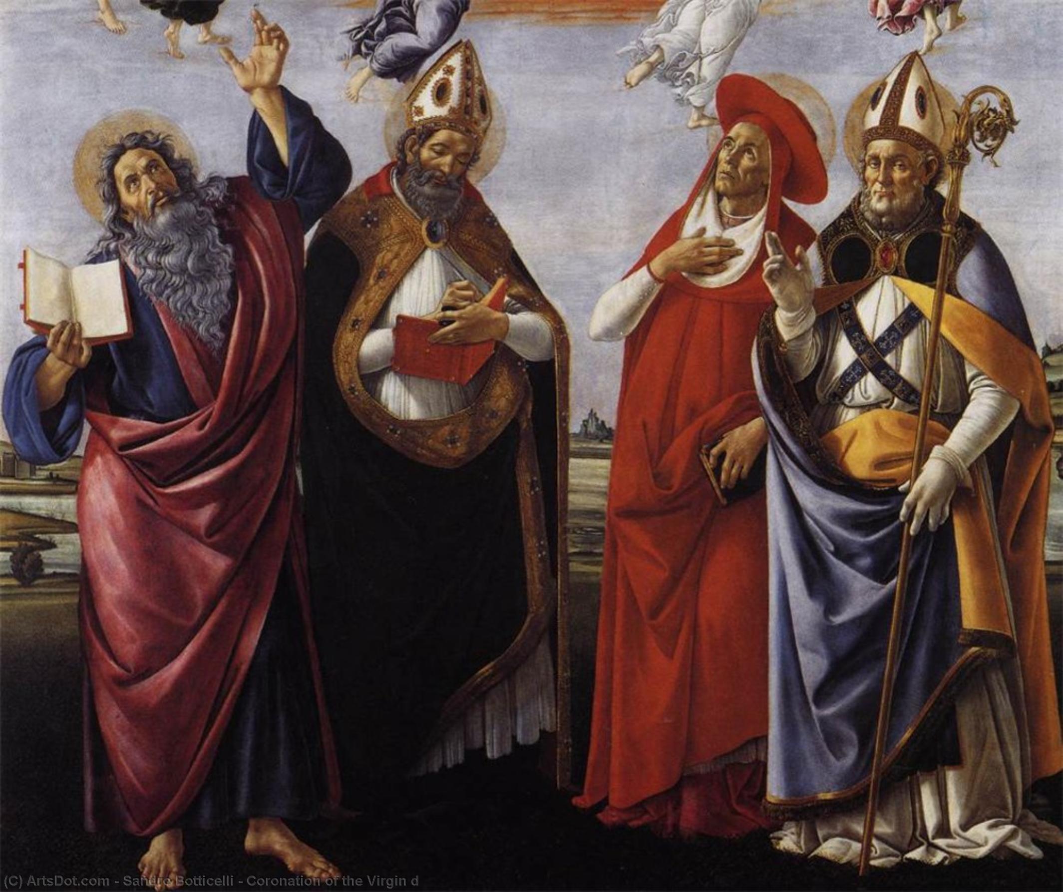 Wikioo.org – La Enciclopedia de las Bellas Artes - Pintura, Obras de arte de Sandro Botticelli - coronación de la virgen Re