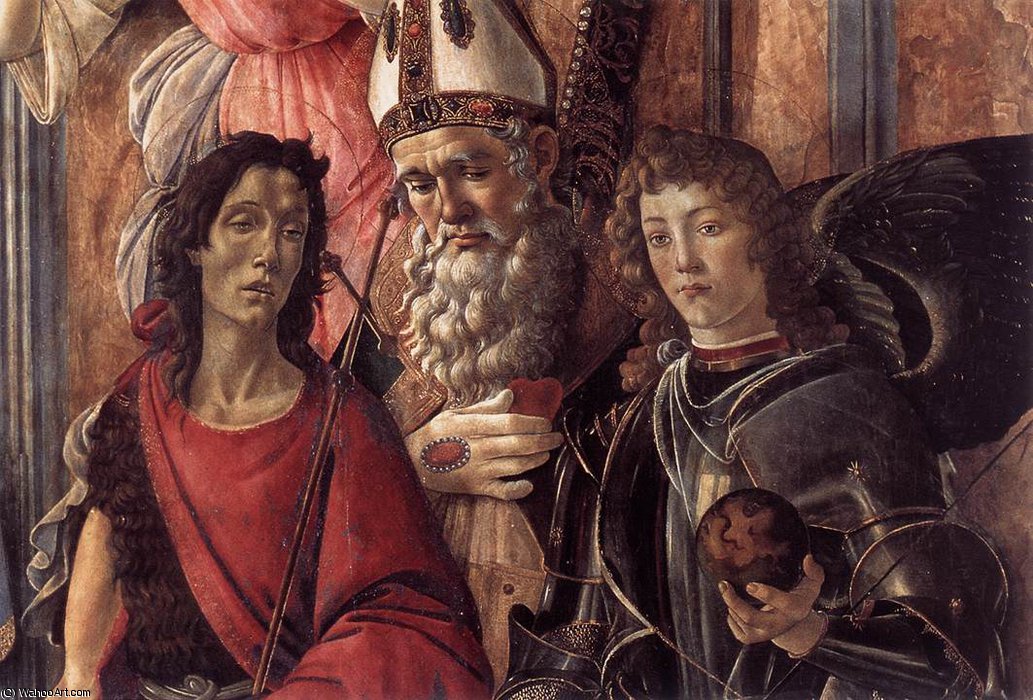 Wikioo.org – L'Enciclopedia delle Belle Arti - Pittura, Opere di Sandro Botticelli - San barnaba pala daltare ( particolare )