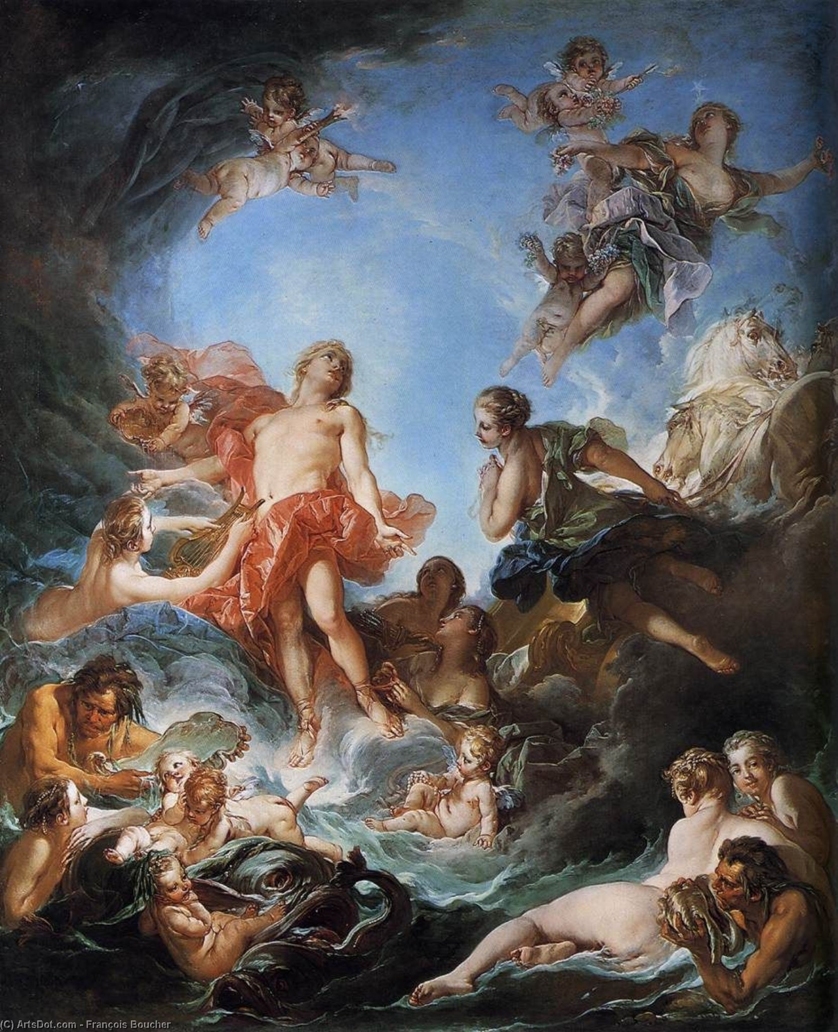 Wikioo.org - The Encyclopedia of Fine Arts - Painting, Artwork by François Boucher - The Rising of the Sun