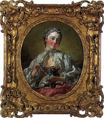 Wikioo.org - The Encyclopedia of Fine Arts - Painting, Artwork by François Boucher - Portrait of Madame Boucher