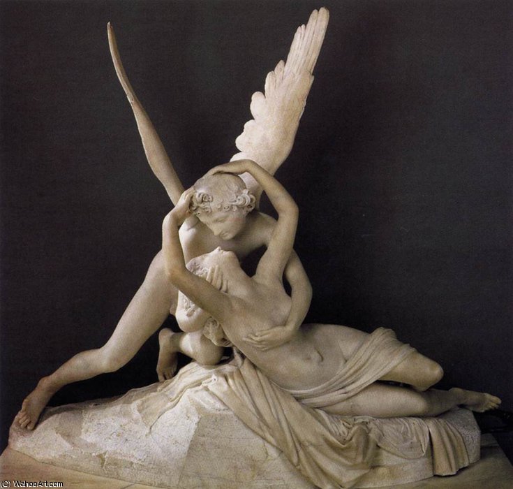 Wikioo.org - The Encyclopedia of Fine Arts - Painting, Artwork by Antonio Canova - Amor and Psyche