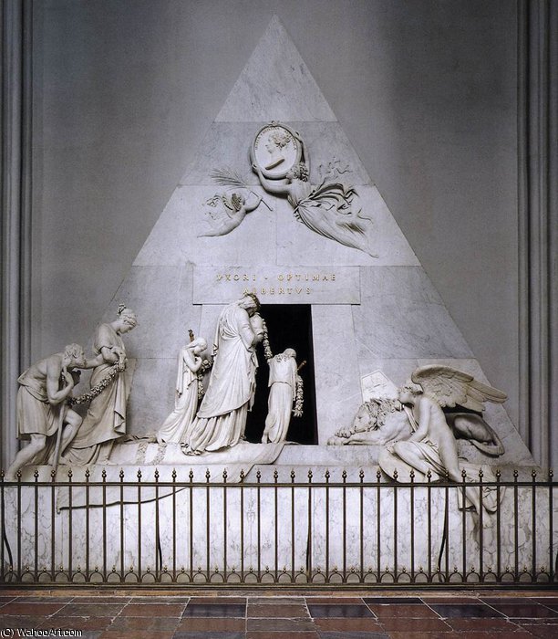 Wikioo.org - สารานุกรมวิจิตรศิลป์ - จิตรกรรม Antonio Canova - Tomb of Duchess Maria Christina of Saxony-Teschen