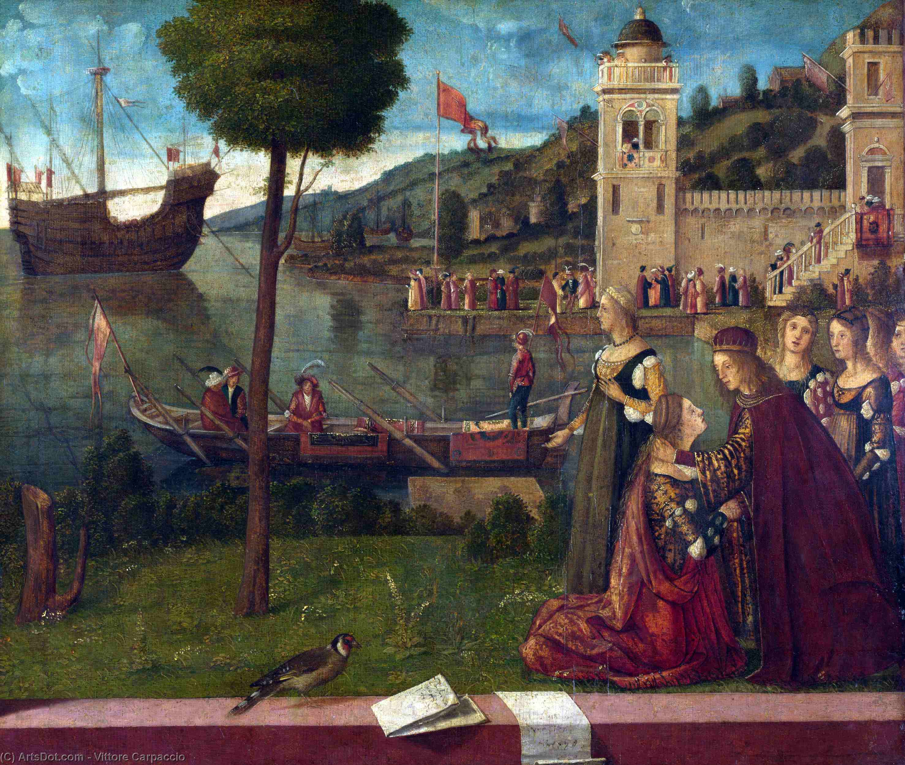 Wikioo.org - The Encyclopedia of Fine Arts - Painting, Artwork by Vittore Carpaccio - The Departure of Ceyx