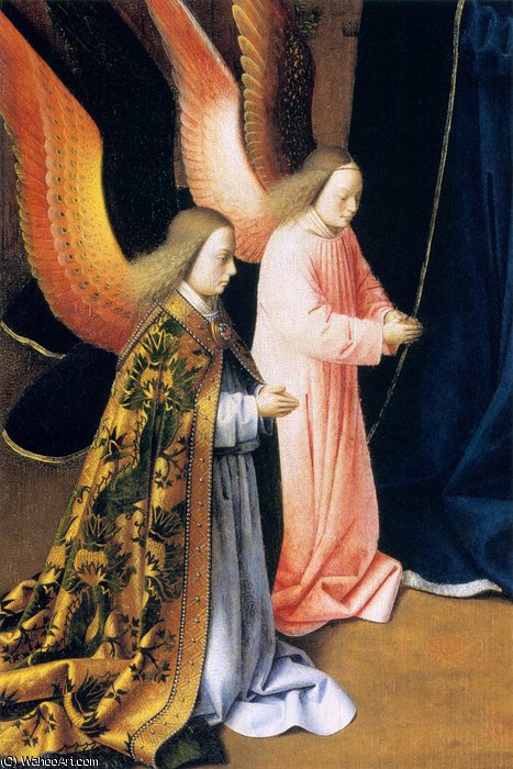Wikioo.org – L'Encyclopédie des Beaux Arts - Peinture, Oeuvre de Petrus Christus - La Nativité (détail)