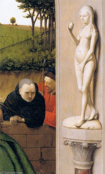 Wikioo.org – La Enciclopedia de las Bellas Artes - Pintura, Obras de arte de Petrus Christus - La Natividad (detalle) 2