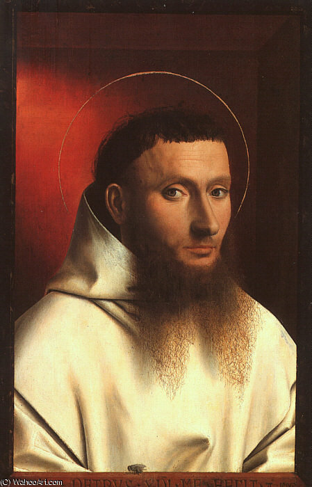 Wikioo.org – L'Encyclopédie des Beaux Arts - Peinture, Oeuvre de Petrus Christus - Potrait d un chartreux