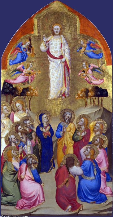 Wikioo.org - สารานุกรมวิจิตรศิลป์ - จิตรกรรม Jacopo Di Cione - The ascension