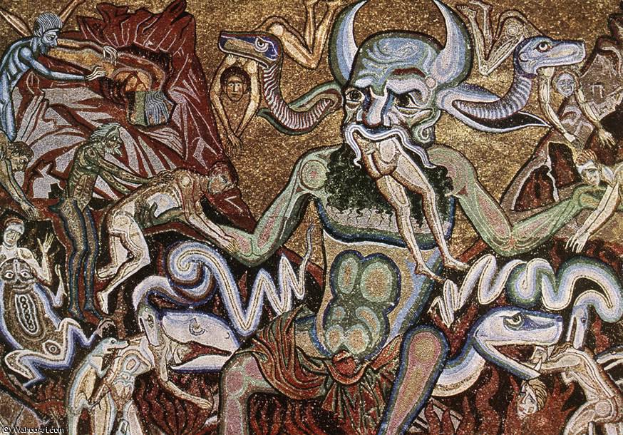 WikiOO.org - Encyclopedia of Fine Arts - Malba, Artwork Coppo Di Marcovaldo - The hell (detail)
