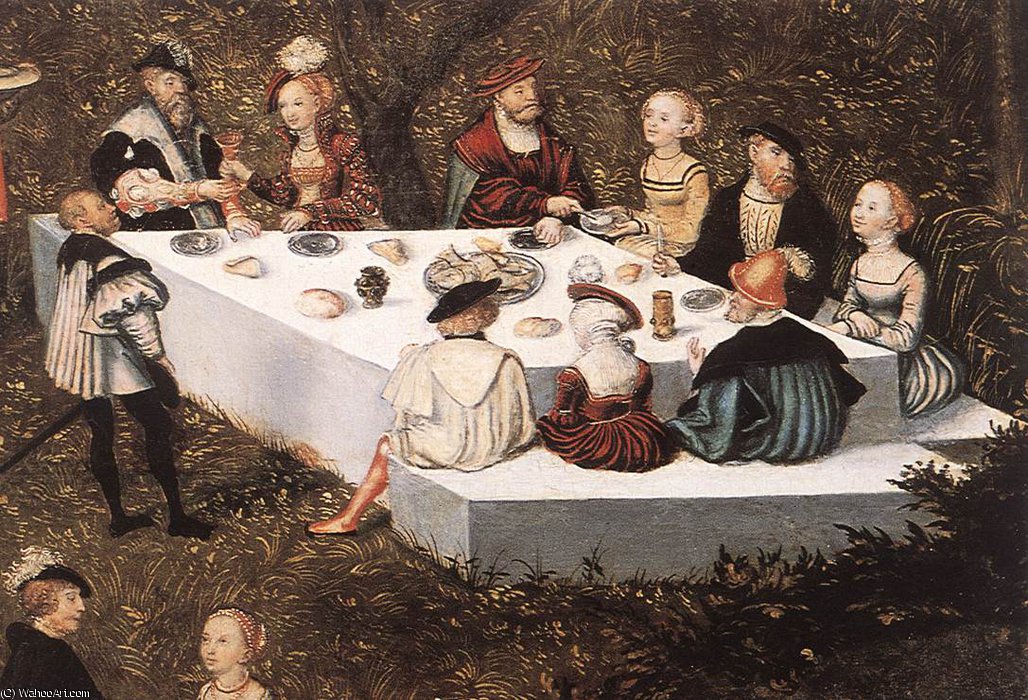 Wikioo.org - สารานุกรมวิจิตรศิลป์ - จิตรกรรม Lucas Cranach The Elder - Fountain of Youth (detail)6