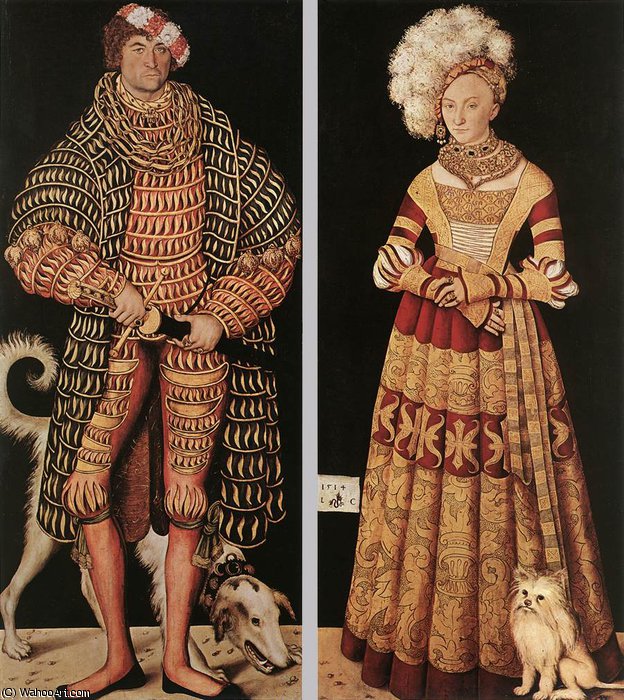 WikiOO.org - Енциклопедія образотворчого мистецтва - Живопис, Картини
 Lucas Cranach The Younger - Portrait of Johannes Cuspinian d1 (12)