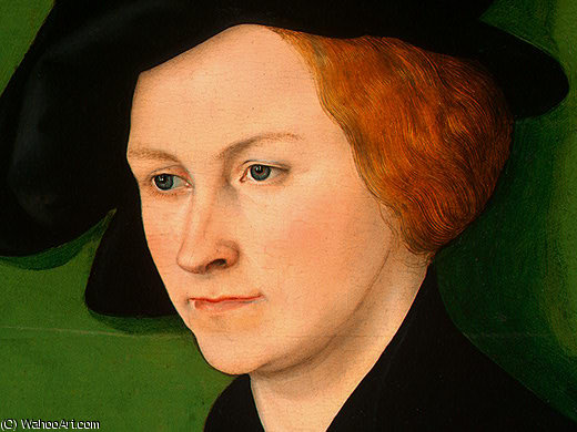 WikiOO.org - Güzel Sanatlar Ansiklopedisi - Resim, Resimler Lucas Cranach The Younger - Portrait of Johannes Cuspinian d1 (8)