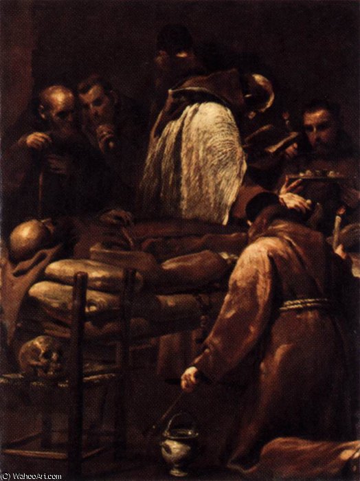 WikiOO.org - Enciclopédia das Belas Artes - Pintura, Arte por Giuseppe Maria Crespi - 7 sacraments - Extreme Unction