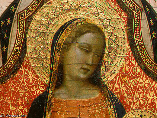 Wikioo.org – L'Enciclopedia delle Belle Arti - Pittura, Opere di Bernardo Daddi - madonna col bambino con santi e angeli d4