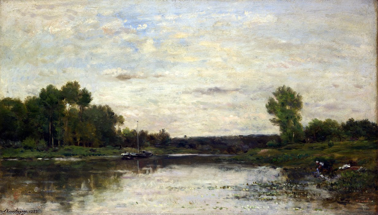 Wikioo.org – L'Encyclopédie des Beaux Arts - Peinture, Oeuvre de Charles François Daubigny - Vue sur l Oise