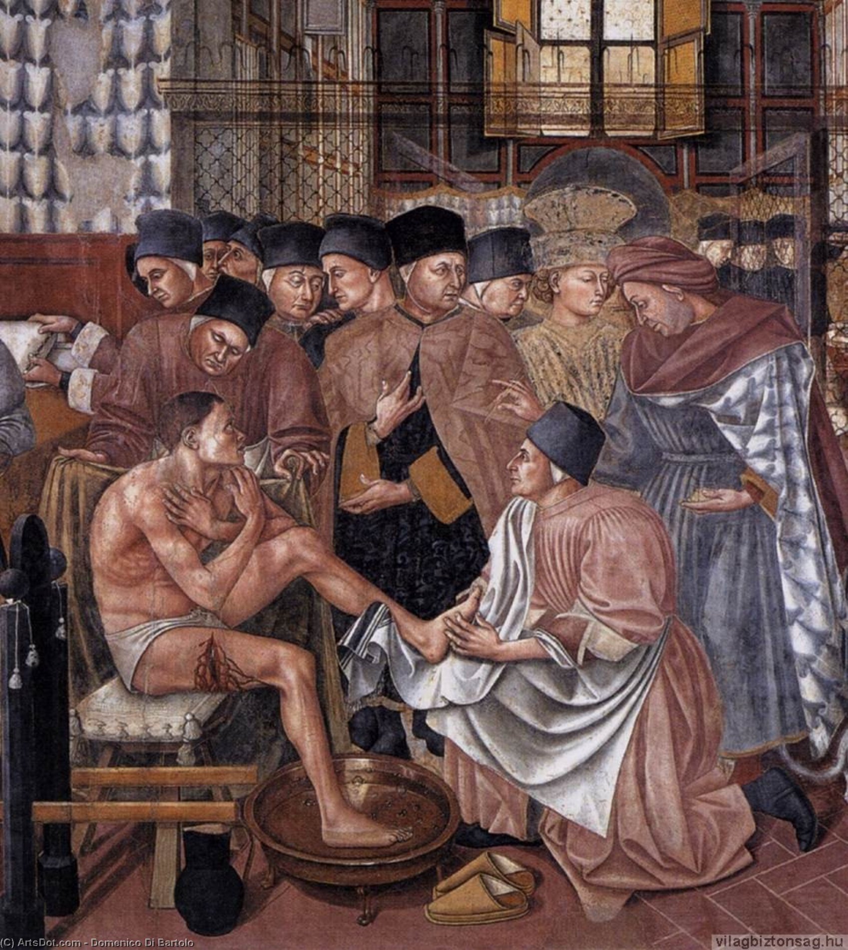 Wikioo.org - The Encyclopedia of Fine Arts - Painting, Artwork by Domenico Di Bartolo - Care of the Sick (detail)2