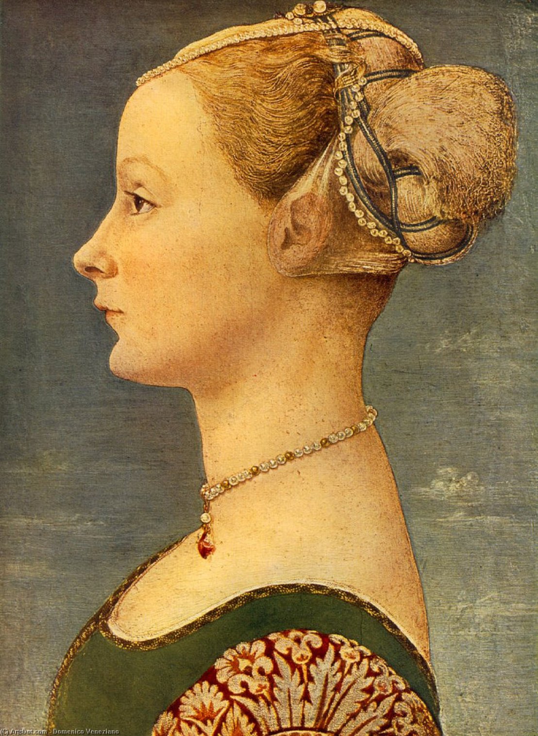 Wikioo.org – L'Encyclopédie des Beaux Arts - Peinture, Oeuvre de Domenico Veneziano - Portrait d une fille