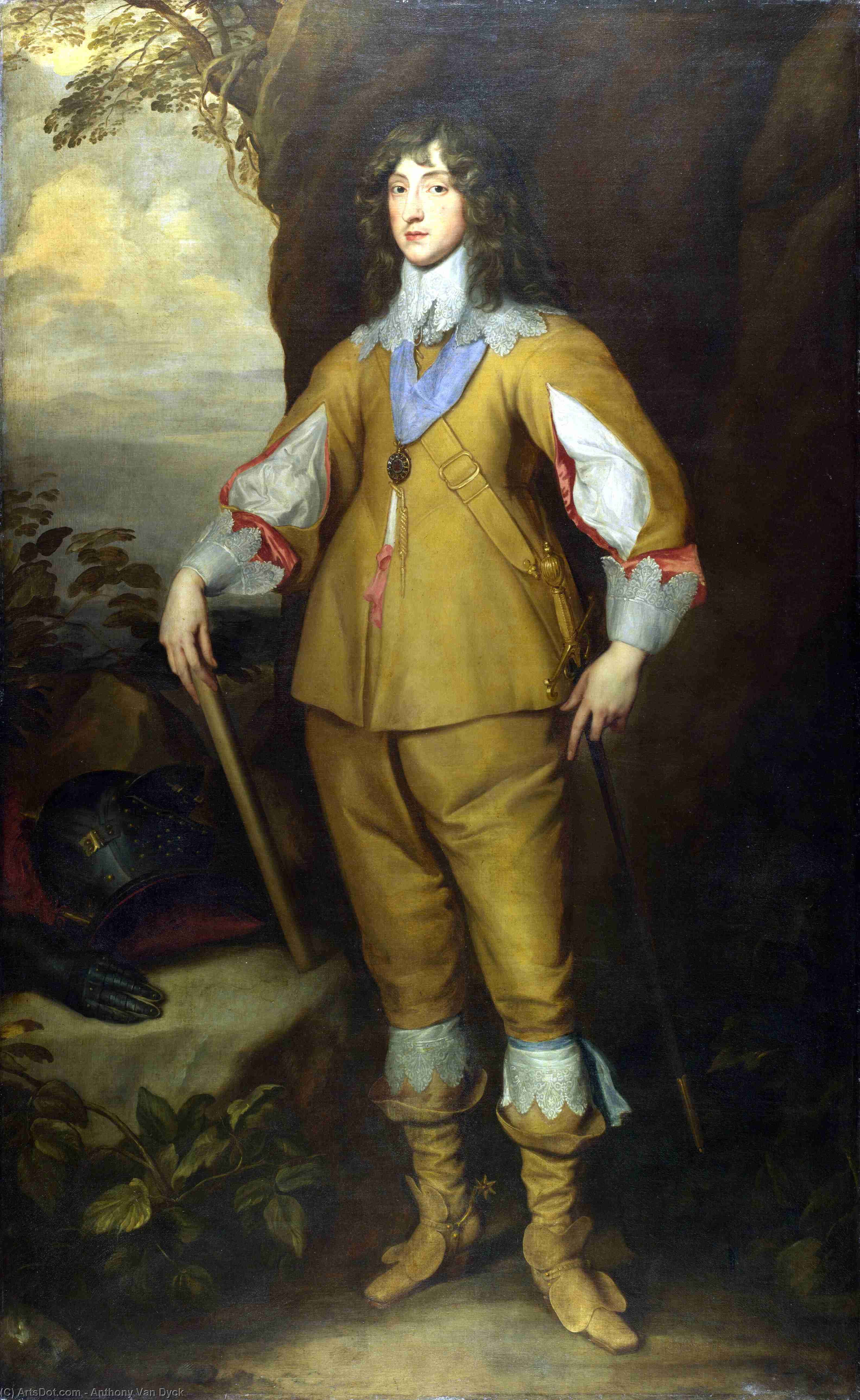 WikiOO.org - Encyclopedia of Fine Arts - Maľba, Artwork Anthony Van Dyck - Prince charles louis, count palatine