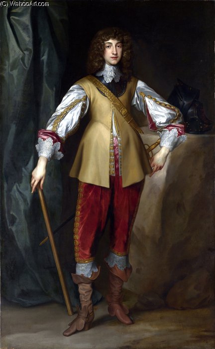 Wikioo.org - The Encyclopedia of Fine Arts - Painting, Artwork by Anthony Van Dyck - Prince rupert, count palatine