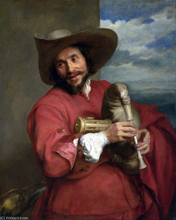 WikiOO.org - Encyclopedia of Fine Arts - Maleri, Artwork Anthony Van Dyck - Portrait of François Langlois