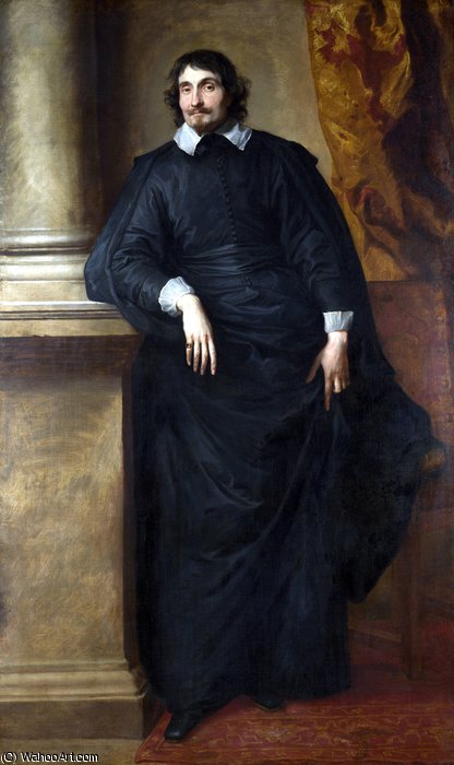 WikiOO.org - Encyclopedia of Fine Arts - Maleri, Artwork Anthony Van Dyck - Portrait of the Abbé Scaglia