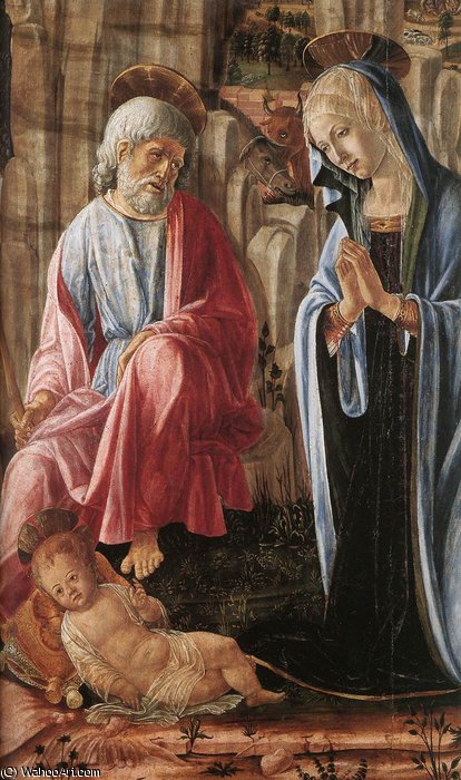 WikiOO.org - Encyclopedia of Fine Arts - Schilderen, Artwork Francesco Di Giorgio Martini - Nativity (detail)