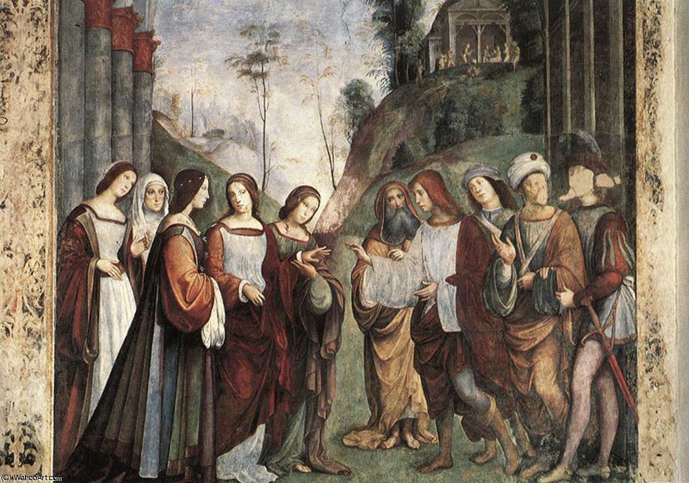 WikiOO.org - 백과 사전 - 회화, 삽화 Francesco Francia (Francesco Raibolini) - The Marriage of St Cecily