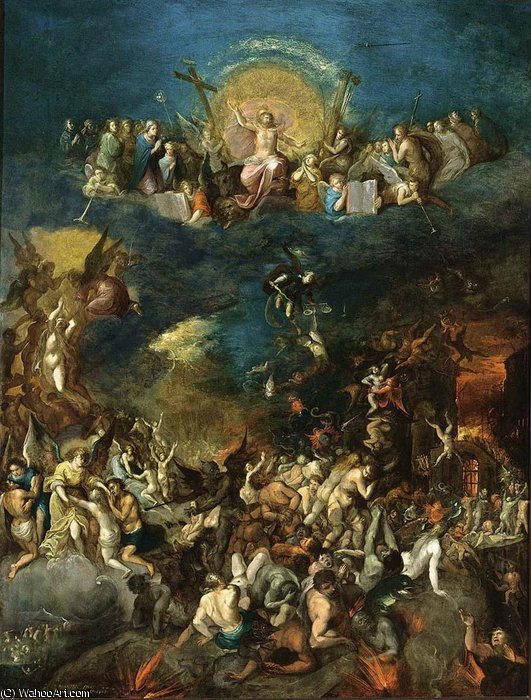 Wikioo.org - The Encyclopedia of Fine Arts - Painting, Artwork by Frans Francken The Younger - Last judgement