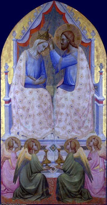 WikiOO.org - Encyclopedia of Fine Arts - Festés, Grafika Agnolo Gaddi - The Coronation of the Virgin