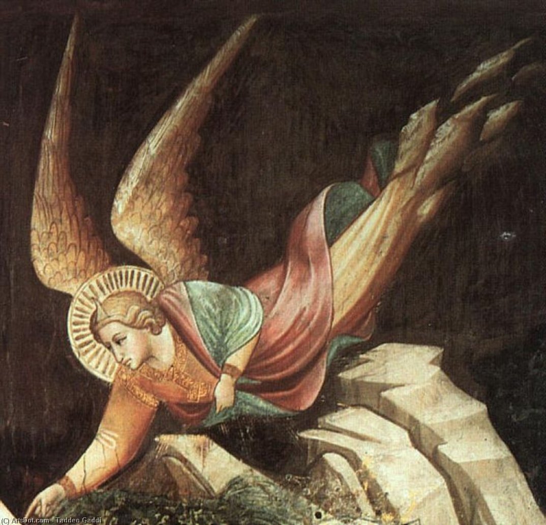 Wikioo.org – L'Encyclopédie des Beaux Arts - Peinture, Oeuvre de Taddeo Gaddi - le rêve héraclius ( Détail )