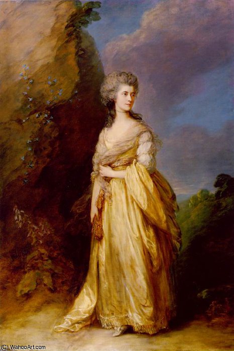 Wikioo.org - The Encyclopedia of Fine Arts - Painting, Artwork by Thomas Gainsborough - Mrs peter william baker