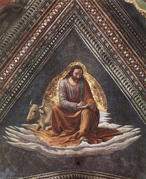 WikiOO.org - Encyclopedia of Fine Arts - Maľba, Artwork Domenico Ghirlandaio - 3.rear wall and vaults - - (5vault)