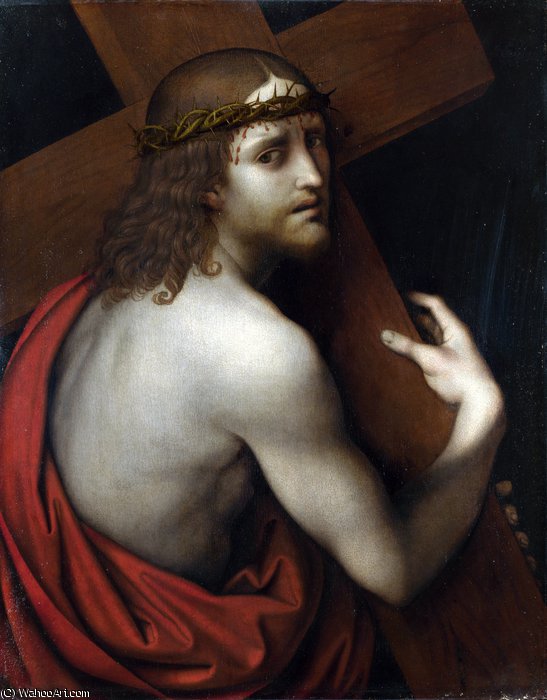 Wikioo.org - Encyklopedia Sztuk Pięknych - Malarstwo, Grafika Giampietrino - Christ carrying his Cross
