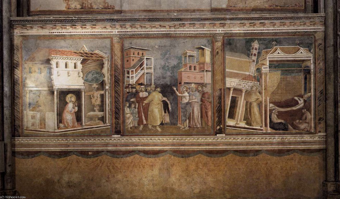 Wikoo.org - موسوعة الفنون الجميلة - اللوحة، العمل الفني Giotto Di Bondone - Scenes nos. - (4-6)