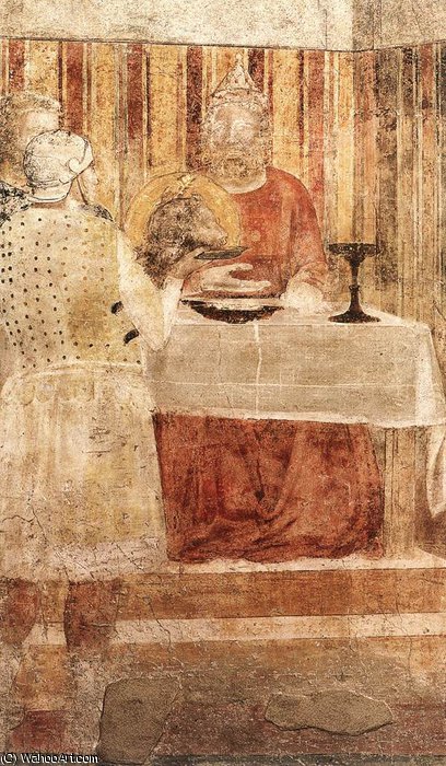 Wikioo.org - The Encyclopedia of Fine Arts - Painting, Artwork by Giotto Di Bondone - Feast of Herod (detail)2