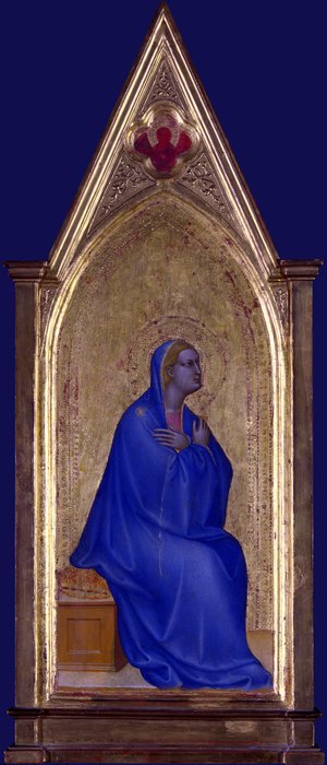 Wikioo.org - The Encyclopedia of Fine Arts - Painting, Artwork by Giovanni Da Milano - The virgin - left pinnacle panel