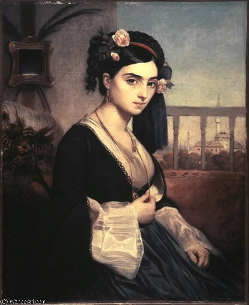 Wikioo.org – L'Encyclopédie des Beaux Arts - Peinture, Oeuvre de Charles Gabriel Gleyre - Dame Oriental