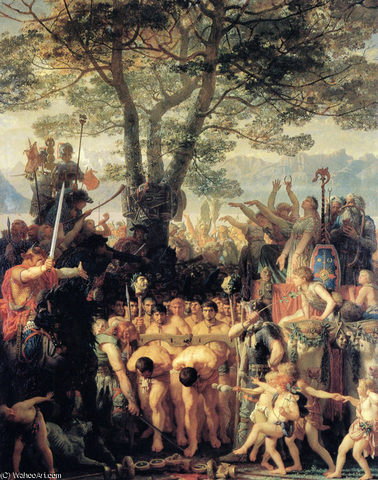 Wikioo.org – L'Enciclopedia delle Belle Arti - Pittura, Opere di Charles Gabriel Gleyre - Romani sotto il giogo