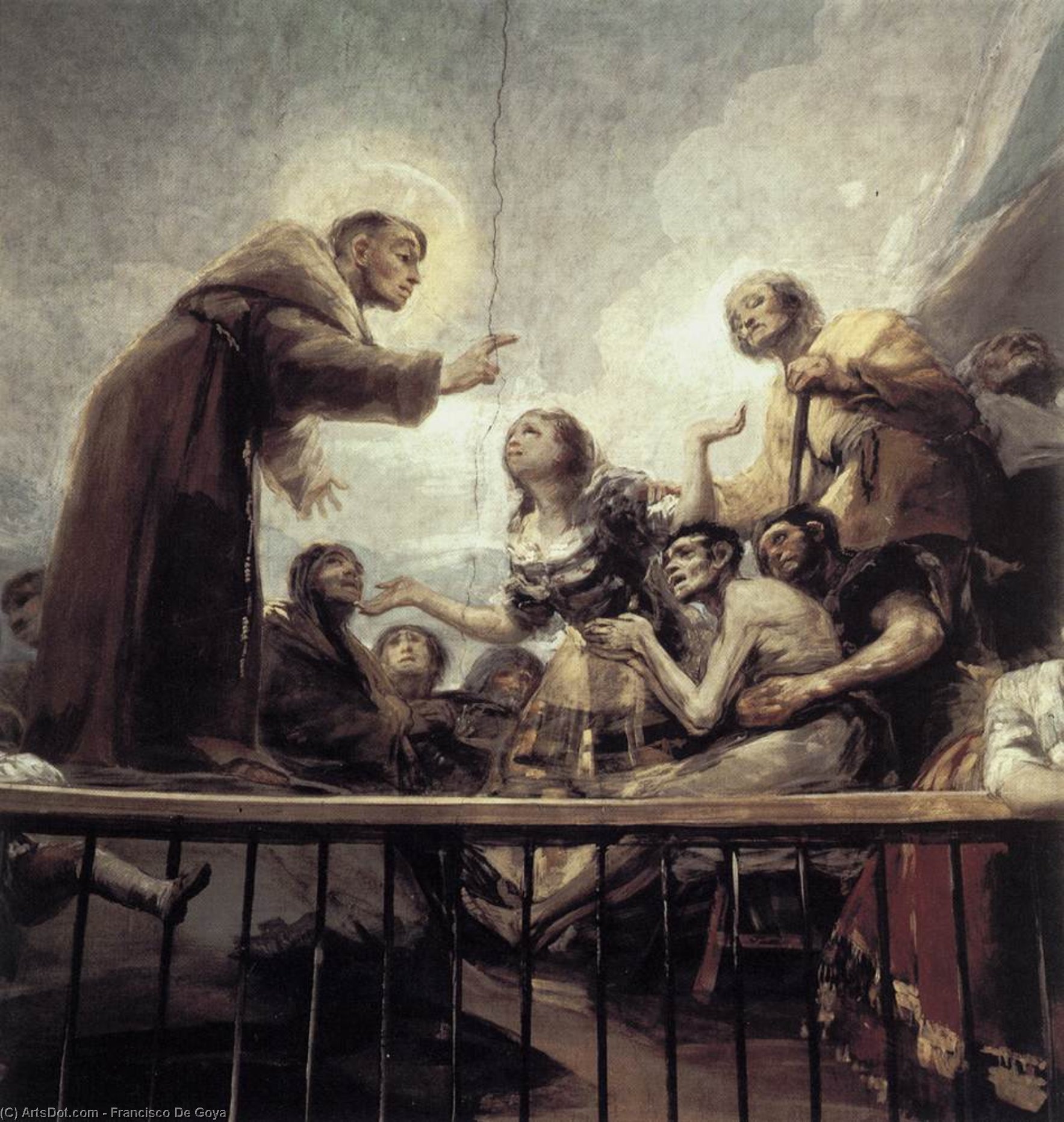 WikiOO.org - 百科事典 - 絵画、アートワーク Francisco De Goya - 奇跡 の  セント  アンソニー  詳細  2